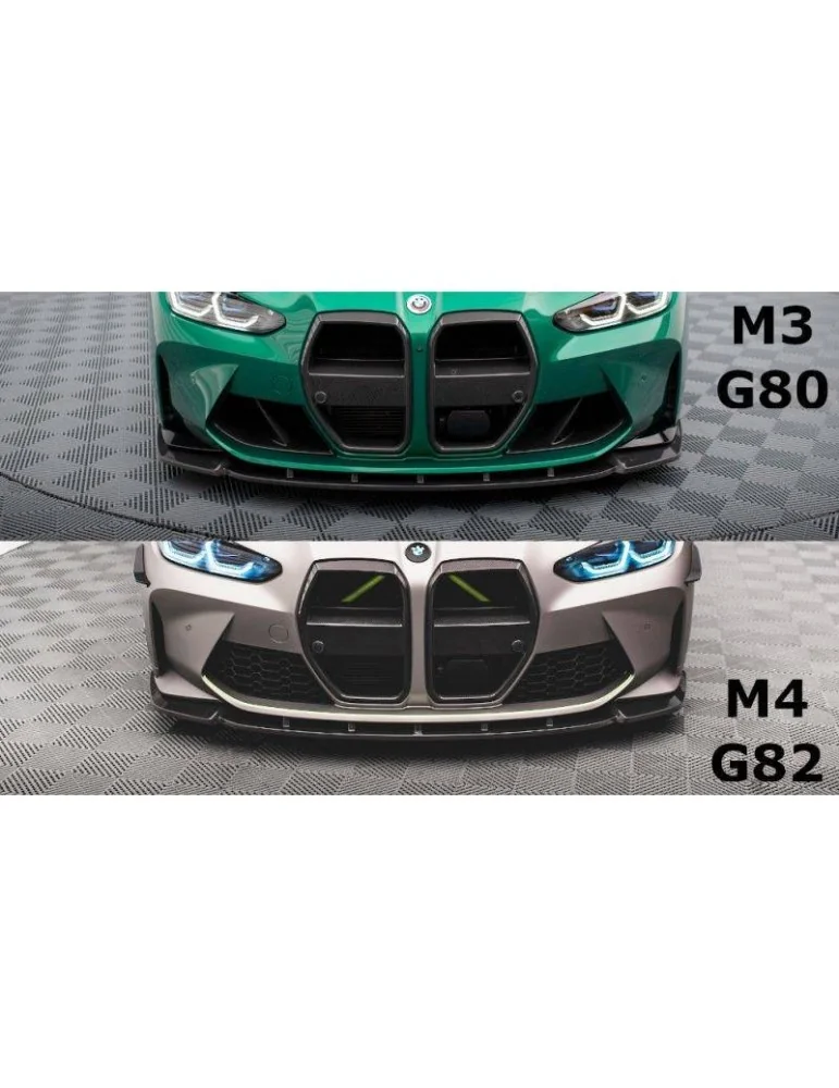 Fibre de carbone Lame de Pare-chocs Avant V.1 BMW M4 G82 / M3 G80 - Maxton