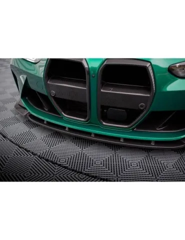 Fibre de carbone Lame de Pare-chocs Avant V.1 BMW M4 G82 / M3 G80 - Maxton