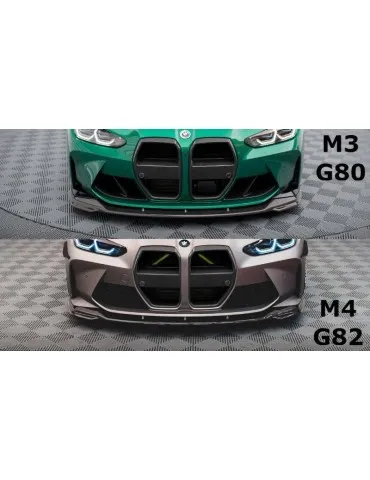 Fibre de carbone Lame de Pare-chocs Avant V.2 BMW M4 G82 / M3 G80 - Maxton