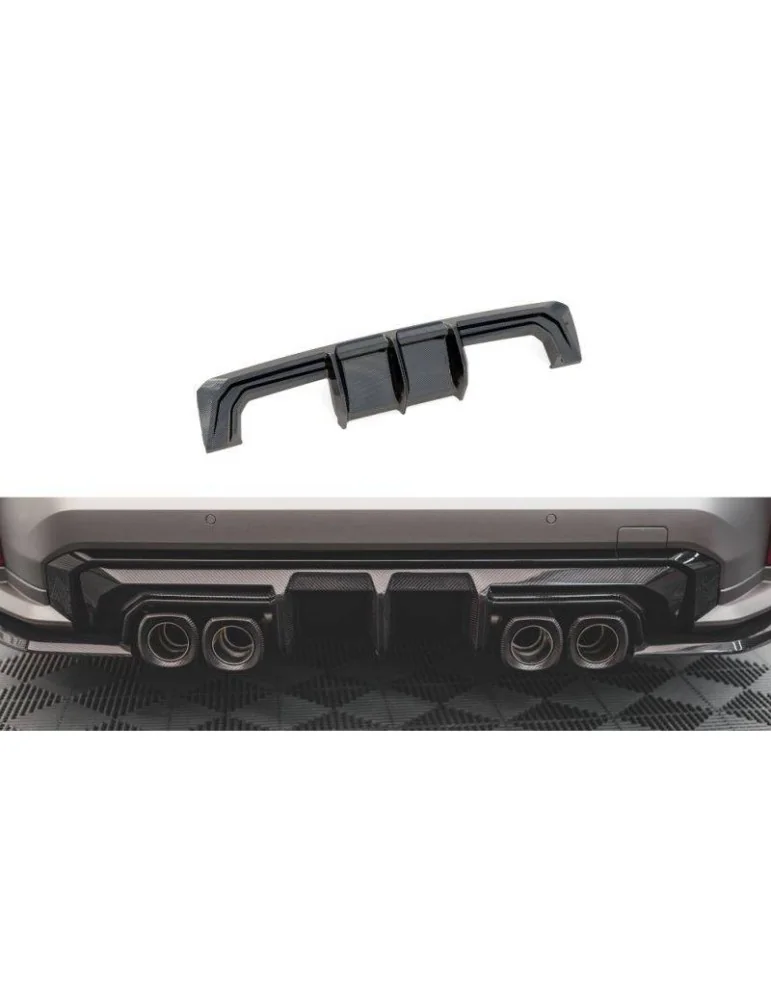 Fibre de carbone Diffuseur Arrière BMW M4 G82 / M3 G80 - Maxton