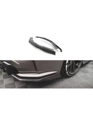 Lame de pare-chocs Latérales Arrière Fibre de carbone BMW M4 G82 - Maxton