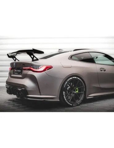 Lame de pare-chocs Latérales Arrière Fibre de carbone BMW M4 G82 - Maxton