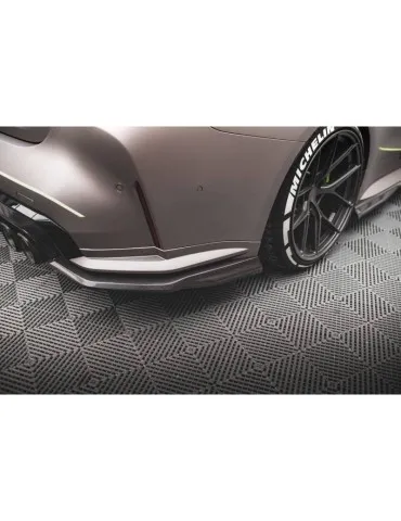 Lame de pare-chocs Latérales Arrière Fibre de carbone BMW M4 G82 - Maxton