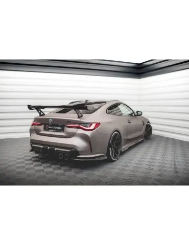Lame de pare-chocs Latérales Arrière Fibre de carbone BMW M4 G82 - Maxton