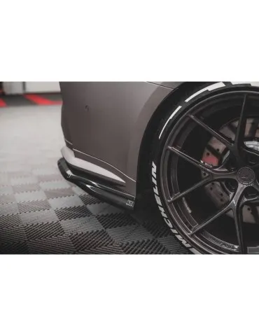 Lame de pare-chocs Latérales Arrière Fibre de carbone BMW M4 G82 - Maxton