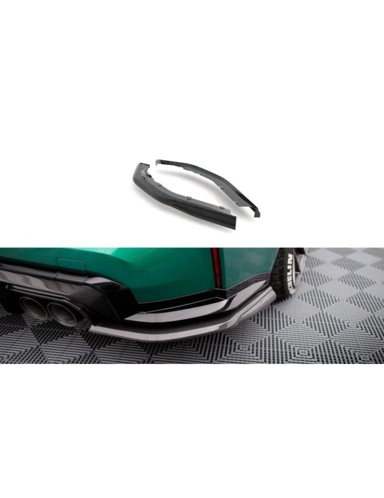 Lame de pare-chocs Latérales Arrière Fibre de carbone BMW M3 G80 - Maxton