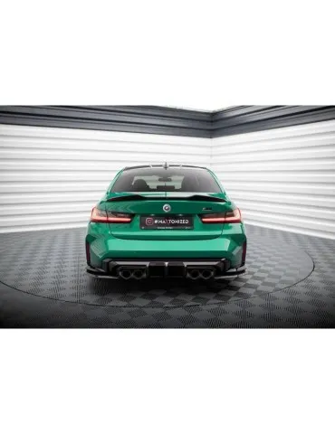 Lame de pare-chocs Latérales Arrière Fibre de carbone BMW M3 G80 - Maxton
