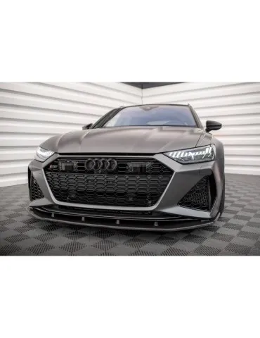 Fibre de carbone Lame de Pare-chocs Avant AUDI RS6 C8 / RS7 C8 - Maxton