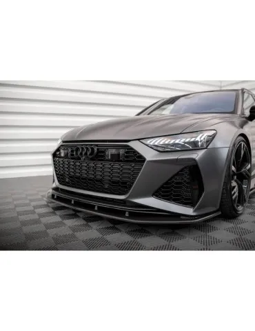 Fibre de carbone Lame de Pare-chocs Avant AUDI RS6 C8 / RS7 C8 - Maxton