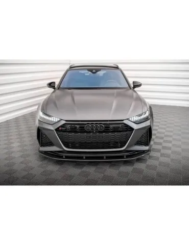 Fibre de carbone Lame de Pare-chocs Avant AUDI RS6 C8 / RS7 C8 - Maxton