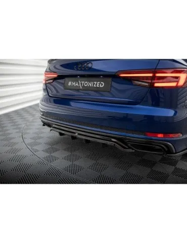 Diffuseur central Arrière (avec une barre verticale) AUDI A4 Competition B9 - Maxton
