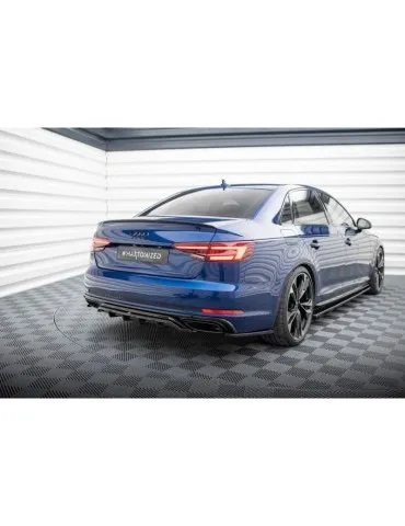 Diffuseur central Arrière (avec une barre verticale) AUDI A4 Competition B9 - Maxton