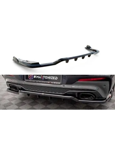 Diffuseur central Arrière (avec une barre verticale) V.2 BMW X4 M40i G02 - Maxton