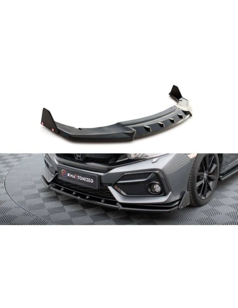 Lame de Pare-chocs Avant + Volets latéraux HONDA CIVIC sport Mk 10 - Maxton