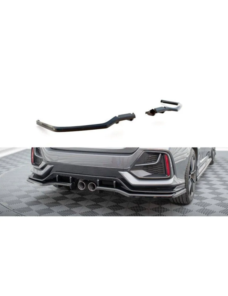 Diffuseur central Arrière (avec une barre verticale) HONDA CIVIC sport Mk 10 Facelift - Maxton