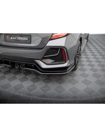 Diffuseur central Arrière (avec une barre verticale) HONDA CIVIC sport Mk 10 Facelift - Maxton