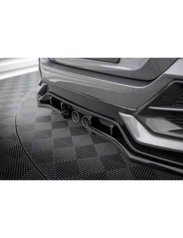 Diffuseur central Arrière (avec une barre verticale) HONDA CIVIC sport Mk 10 Facelift - Maxton