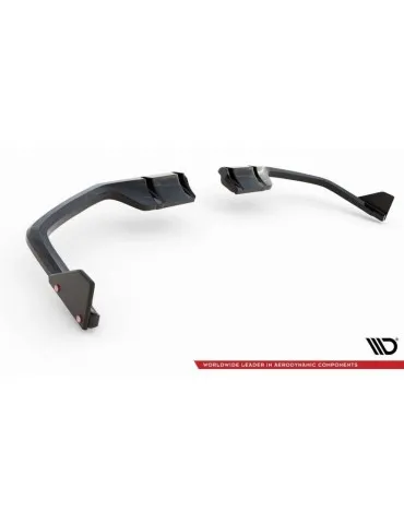 Diffuseur central Arrière (avec une barre verticale) + Volets latéraux HONDA CIVIC sport Mk 10 Facelift - Maxton