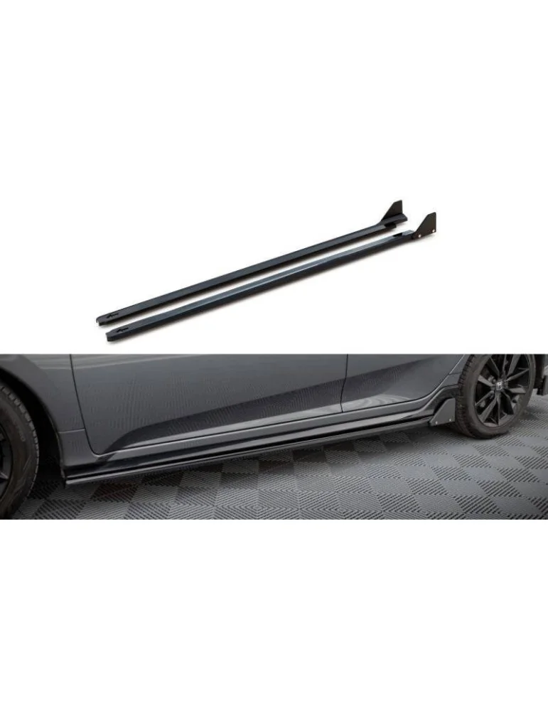 Extension / Rajout de Bas de caisse + Ailerons HONDA CIVIC sport Mk 10 - Maxton