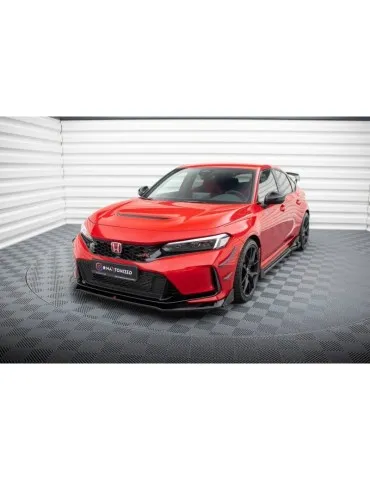 Lame de Pare-chocs Avant V.1 + Volets latéraux HONDA CIVIC Type-R Mk 11 - Maxton