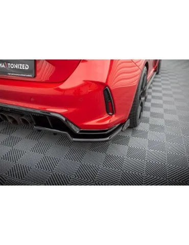 Diffuseur central Arrière (avec une barre verticale) V.1 + Volets latéraux HONDA CIVIC Type-R Mk 11 - Maxton