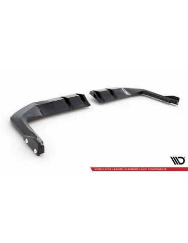 Diffuseur central Arrière (avec une barre verticale) V.1 + Volets latéraux HONDA CIVIC Type-R Mk 11 - Maxton