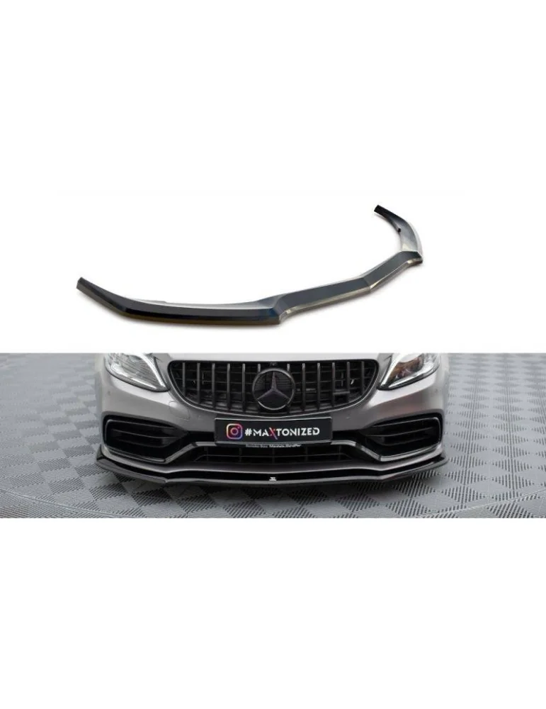 Lame de Pare-chocs Avant V.1 MERCEDES-AMG C63 Sedan / Estate W205 Facelift - Maxton