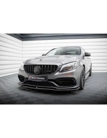Lame de Pare-chocs Avant V.1 MERCEDES-AMG C63 Sedan / Estate W205 Facelift - Maxton