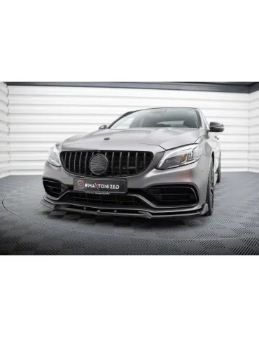 Lame de Pare-chocs Avant V.2 MERCEDES-AMG C63 Sedan / Estate W205 Facelift - Maxton