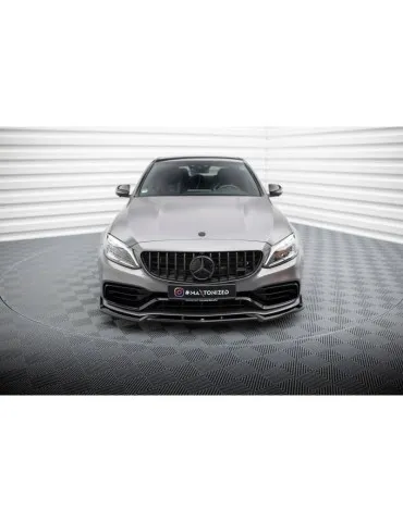 Lame de Pare-chocs Avant V.2 MERCEDES-AMG C63 Sedan / Estate W205 Facelift - Maxton
