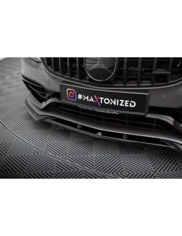 Lame de Pare-chocs Avant V.2 MERCEDES-AMG C63 Sedan / Estate W205 Facelift - Maxton