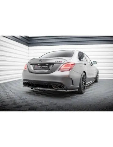 Diffuseur central Arrière (avec une barre verticale) MERCEDES-AMG C63 Sedan / Estate W205 Facelift - Maxton