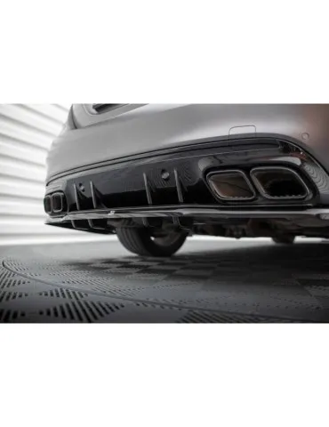 Diffuseur central Arrière (avec une barre verticale) MERCEDES-AMG C63 Sedan / Estate W205 Facelift - Maxton