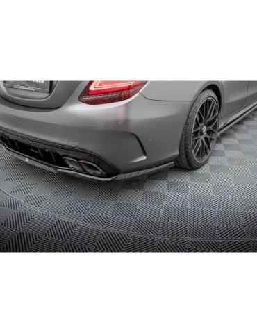 Diffuseur central Arrière (avec une barre verticale) MERCEDES-AMG C63 Sedan / Estate W205 Facelift - Maxton