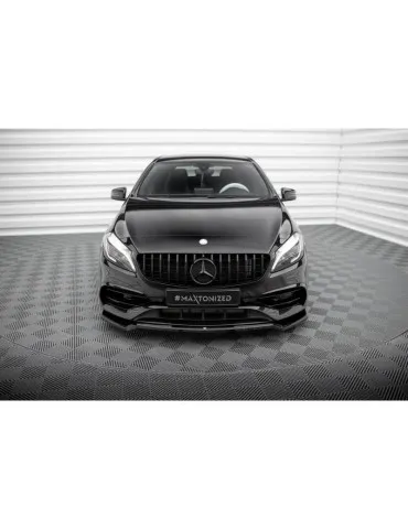 Lame de Pare-chocs Avant V.1 MERCEDES-BENZ A AMG-Line W176 Facelift - Maxton