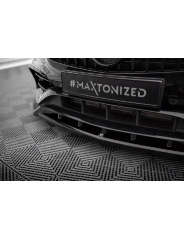 Lame de Pare-chocs Avant V.2 MERCEDES-BENZ A AMG-Line W176 Facelift - Maxton