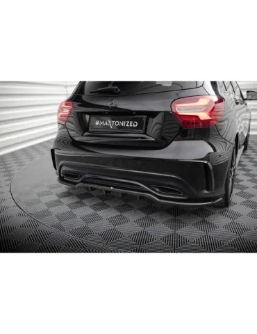 Diffuseur central Arrière (avec une barre verticale) MERCEDES-BENZ A AMG-Line W176 Facelif - Maxton