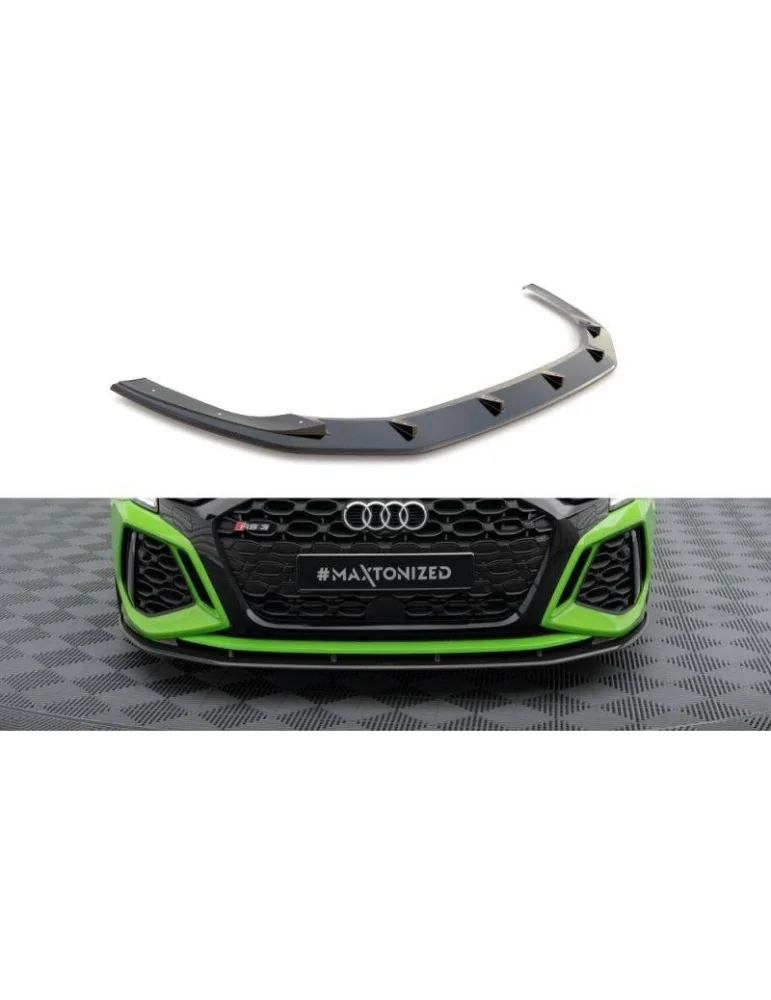 Fibre de carbone Lame de Pare-chocs Avant AUDI RS3 8Y - Maxton