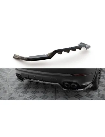 Diffuseur central Arrière (avec une barre verticale) PORSCHE CAYENNE sport Design MK3 - Maxton