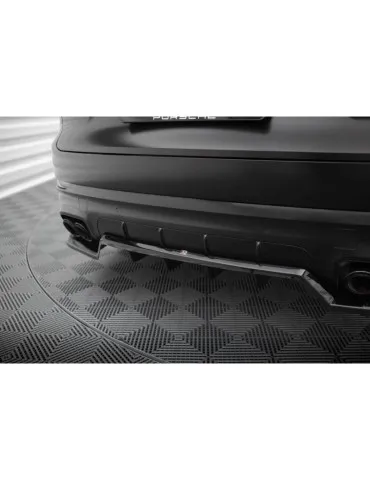 Diffuseur central Arrière (avec une barre verticale) PORSCHE CAYENNE sport Design MK3 - Maxton