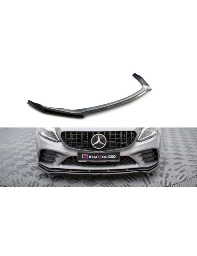 Lame de Pare-chocs Avant V.1 MERCEDES-AMG C43 Coupe / Sedan C205 / W205 Facelift - Maxton