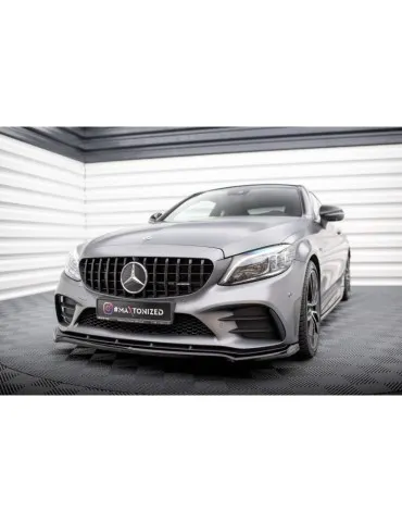 Lame de Pare-chocs Avant V.1 MERCEDES-AMG C43 Coupe / Sedan C205 / W205 Facelift - Maxton