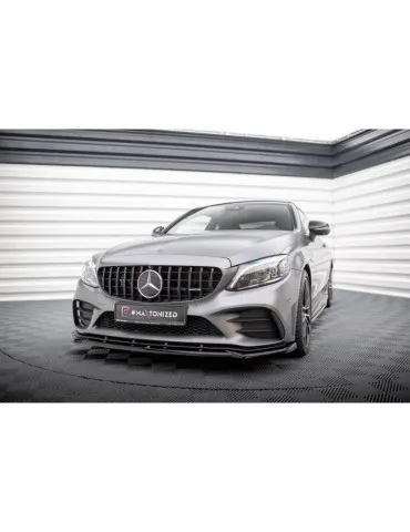 Lame de Pare-chocs Avant V.2 MERCEDES-AMG C43 Coupe / Sedan C205 / W205 Facelift - Maxton