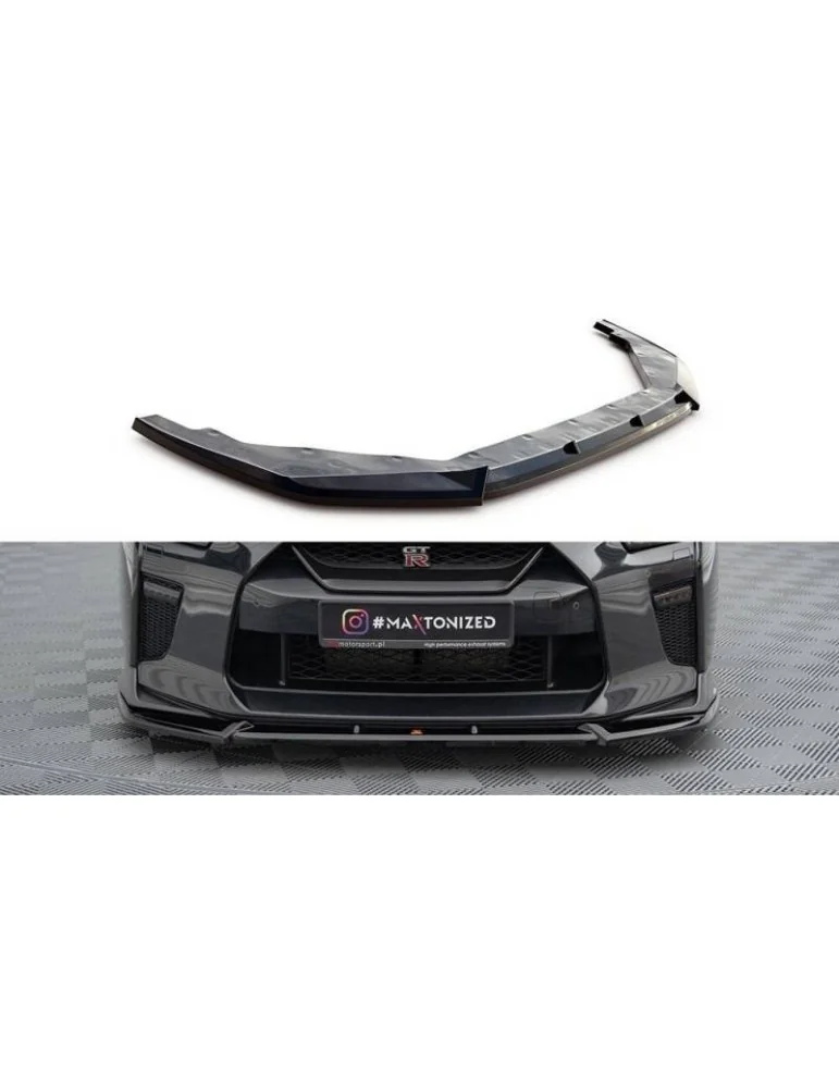 Lame de Pare-chocs Avant V.2 NISSAN GTR R35 Facelift - Maxton