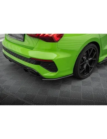 Lame de pare-chocs Latérales Arrière Fibre de carbone AUDI RS3 Sedan 8Y - Maxton
