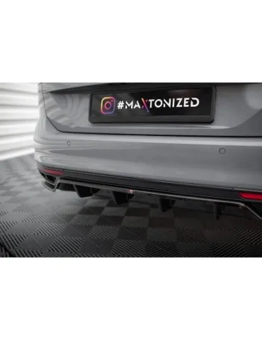 Diffuseur central Arrière (avec une barre verticale) VOLKSWAGEN PASSAT R-Line B8 Facelift - Maxton