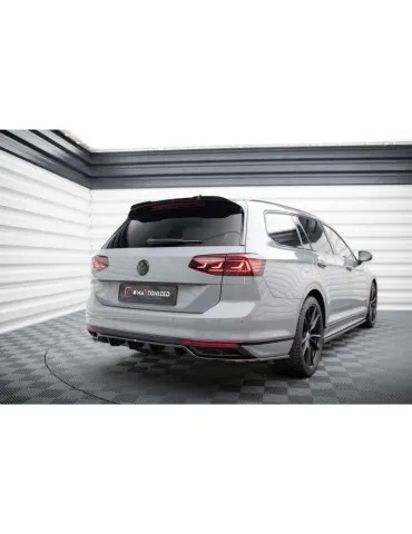 Diffuseur central Arrière (avec une barre verticale) VOLKSWAGEN PASSAT R-Line B8 Facelift - Maxton