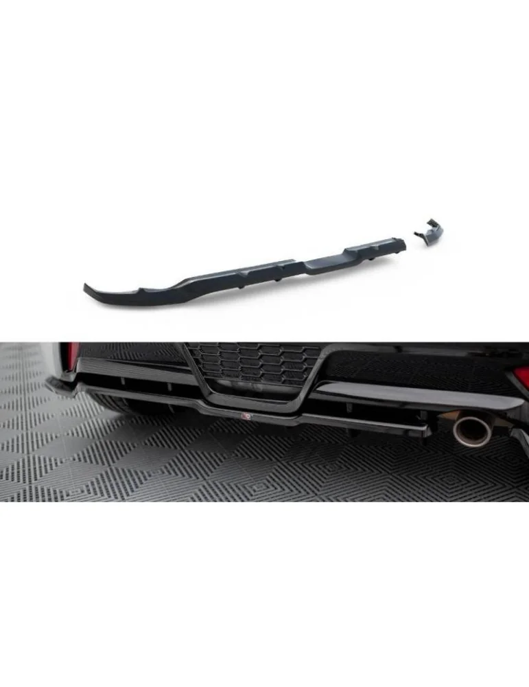 Diffuseur central Arrière (avec une barre verticale) TOYOTA YARIS GR sport Mk4 - Maxton