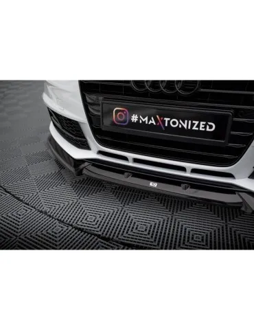Lame de Pare-chocs Avant V.1 AUDI A4 Competition B8 Facelift - Maxton