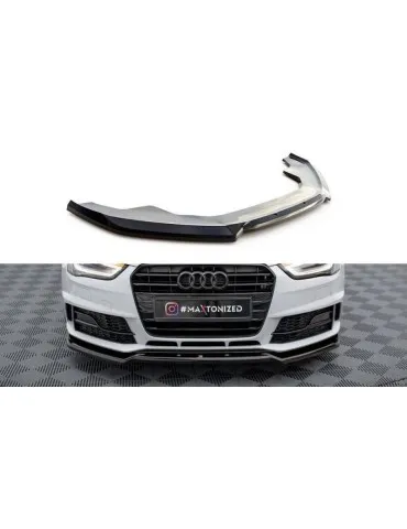 Lame de Pare-chocs Avant V.2 AUDI A4 Competition B8 Facelift - Maxton